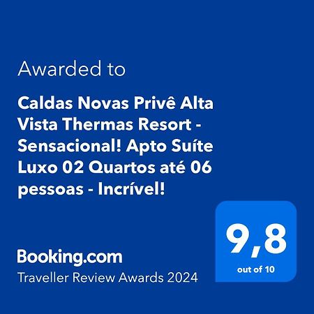 Caldas Novas Prive Alta Vista Thermas Resort - Sensacional! Apto Suite Luxo 02 Quartos Ate 06 Pessoas - Incrivel! Exteriér fotografie